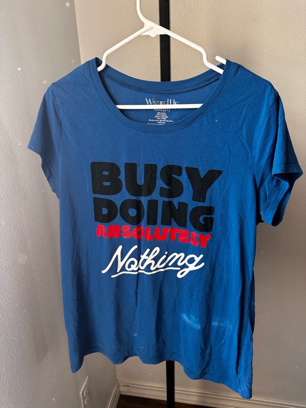 Wound up xxxl doing nothing shirt